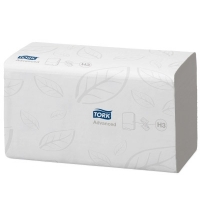фото: Бумажные полотенца Tork Advanced H3 290163, листовые, 250шт, 2 слоя, белые