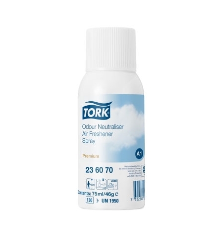 фото: Освежитель воздуха Tork Premium A1 75мл, запасной картридж, 236070, с нейтральным ароматом