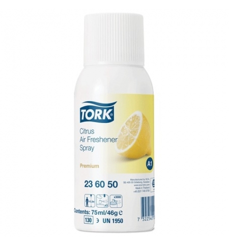фото: Освежитель воздуха Tork Premium A1 236050, с ароматом цитрусовых, 75мл, запасной картридж