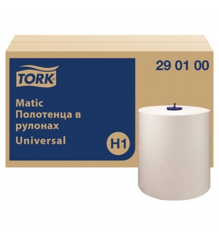фото: Бумажные полотенца Tork Universal Soft Matic H1, 290100, в рулоне, 280м, 1 слой, белые