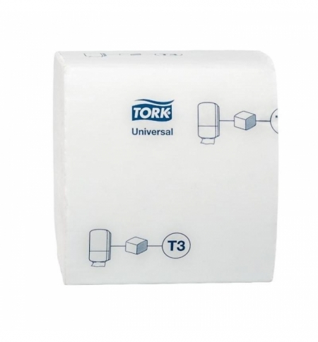 фото: Туалетная бумага Tork Universal T3, 114272, 250 листов, 1 слой, белая