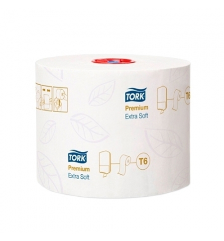 фото: Туалетная бумага Tork Premium T6, 127510, в рулоне, 70м, 3 слоя, белая